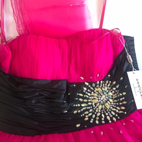 NWT Anny Lee Colorblock Waist Puffy skirt Formal Princess Homecoming Gown L, XL - Picture 7 of 10